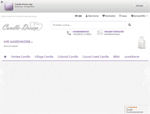 Tablet Screenshot of candle-dream.de